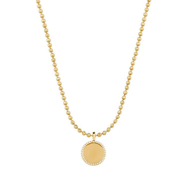 Yellow Diamond Rest In Peace Memory Frame Pendant in 14k Yellow Gold 0.36 Ctw